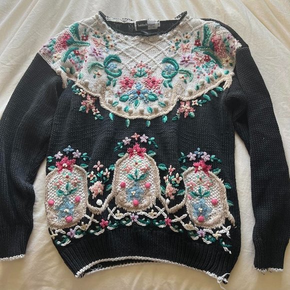 vintage detailed sweater - Picture 1 of 3